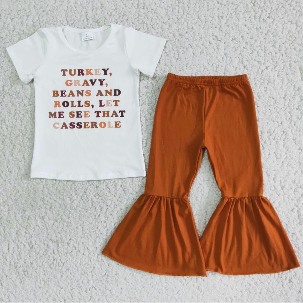 Little girls 3 piece set (Turkey,Casserole )